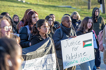 Muslim Student Association holds rally in support of Palestinians