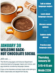  Welcome Back Hot Chocolate Social 