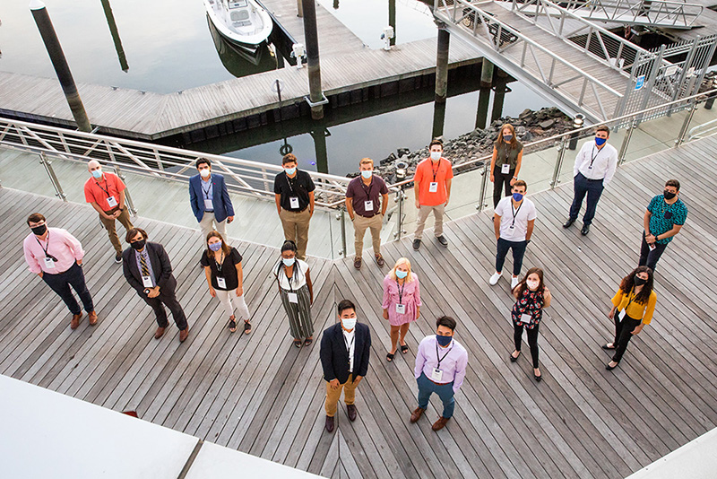 The first cohort of college graduates selected by the Connecticut Governor’s Innovation Fellowship (CTGIF) program. 