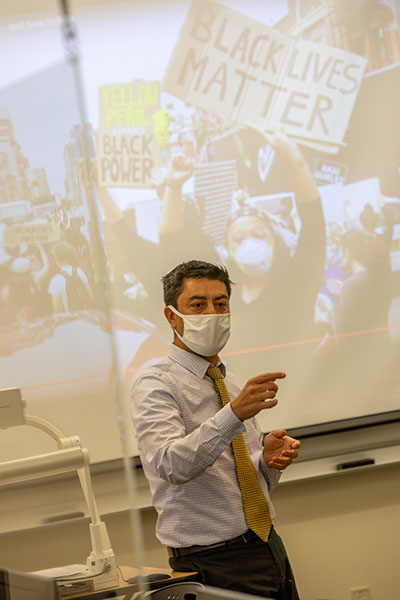 Professor and Department Chair of Political Science Martin Mendoza-Botelho. 
