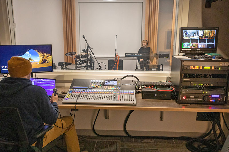 Recording studio session