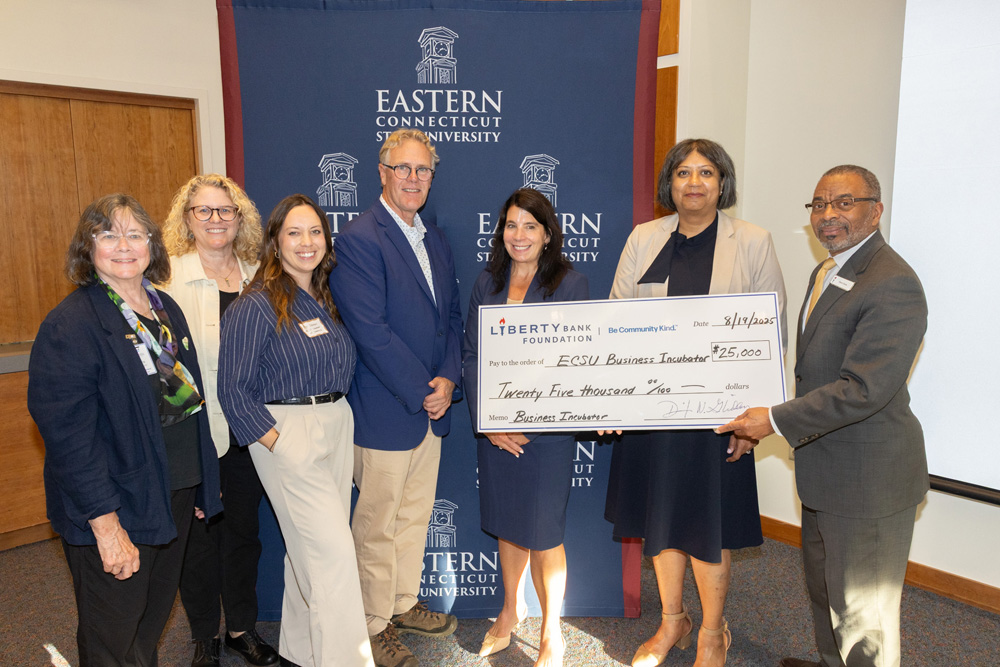 Check and group photo 