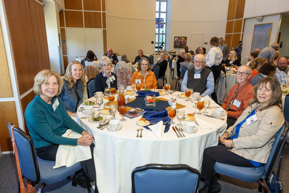 A group of alumni gather for the jubilee