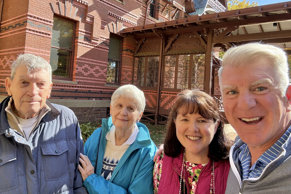 A group trip to the Mark Twain house in Hartford, CT