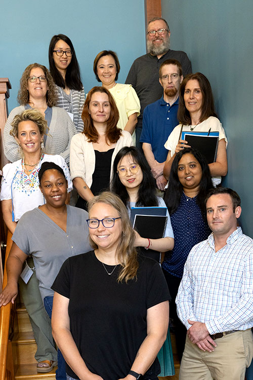 A group of incoming faculty members are introduced to Eastern.