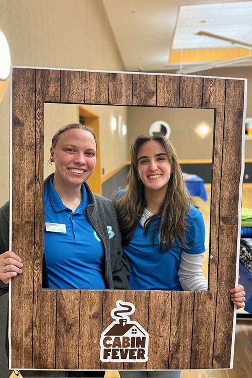 CAB members at "Knot your Average CABin Event."