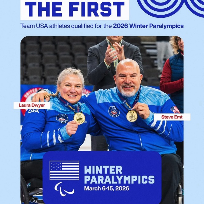 Team USA athletes Laura Dwyer (left) and Emt (right)