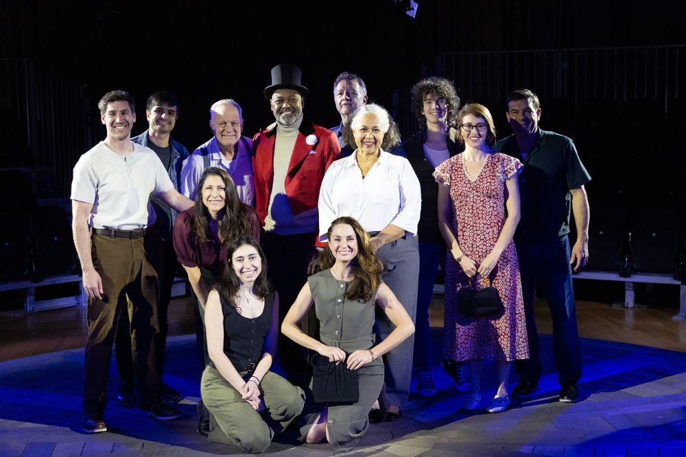 Back row, from left: Dan Whelton and Dan Fernandez with the rest of the cast of "Circus Fire." Photo courtesy of Curtis Brown Photography