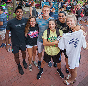 Students on campus