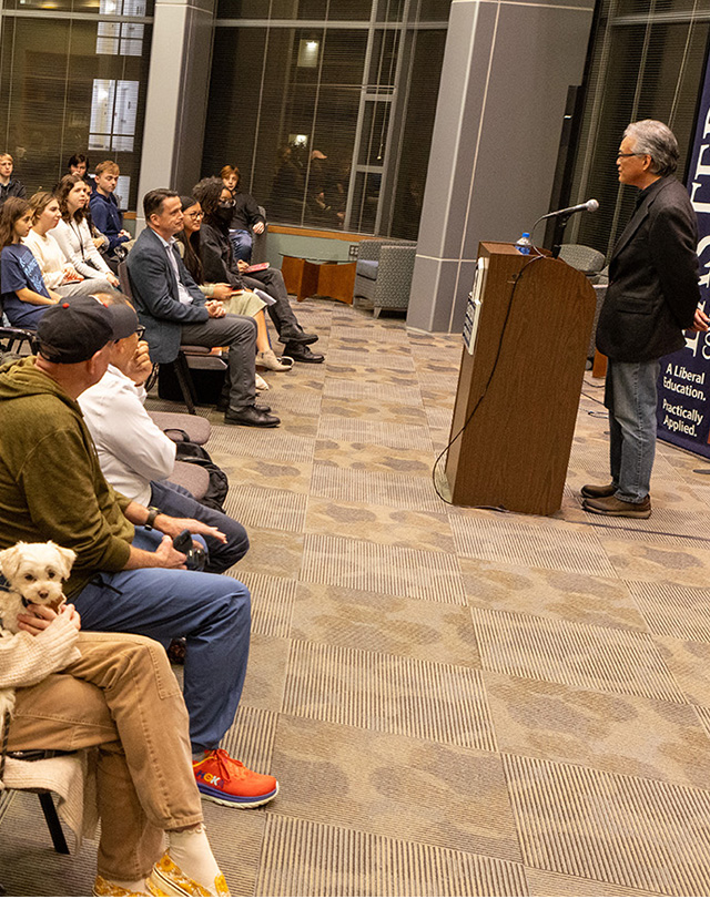 students and faculty attending a lecture