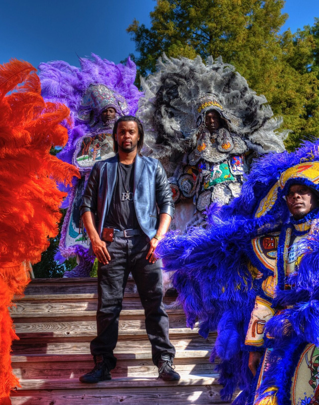 Take Me to the River All-Stars dressed in colorful, elaborate outfits