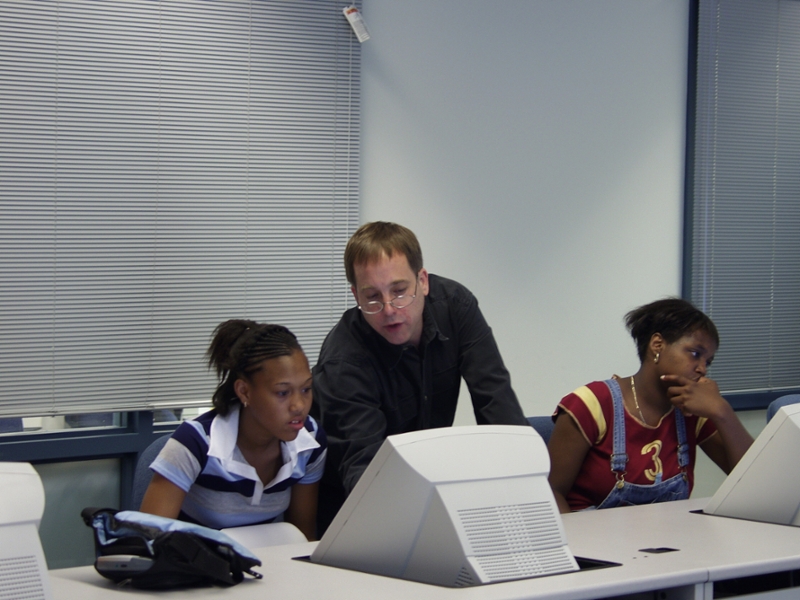 Professor Martin Seymour teaching