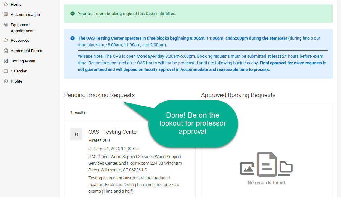 Part 6 Request Submitted