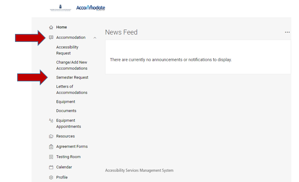 Steps 3 and 4 Accommodations and Semester sample keywords on page