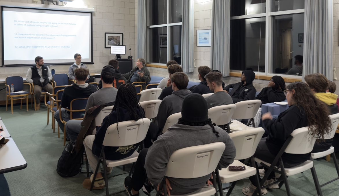 students attending the meeting