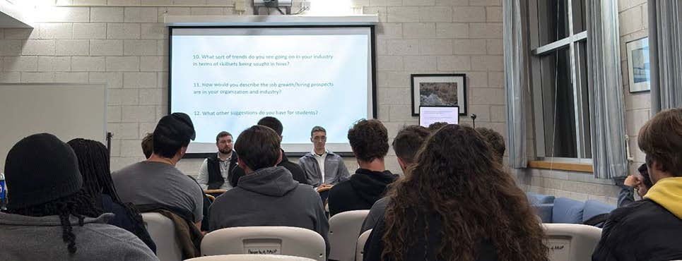 students attending the meeting