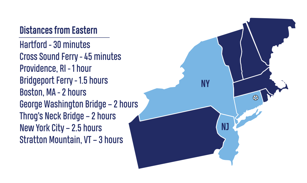 Map of Northeast US