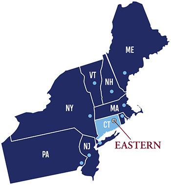 map of New England