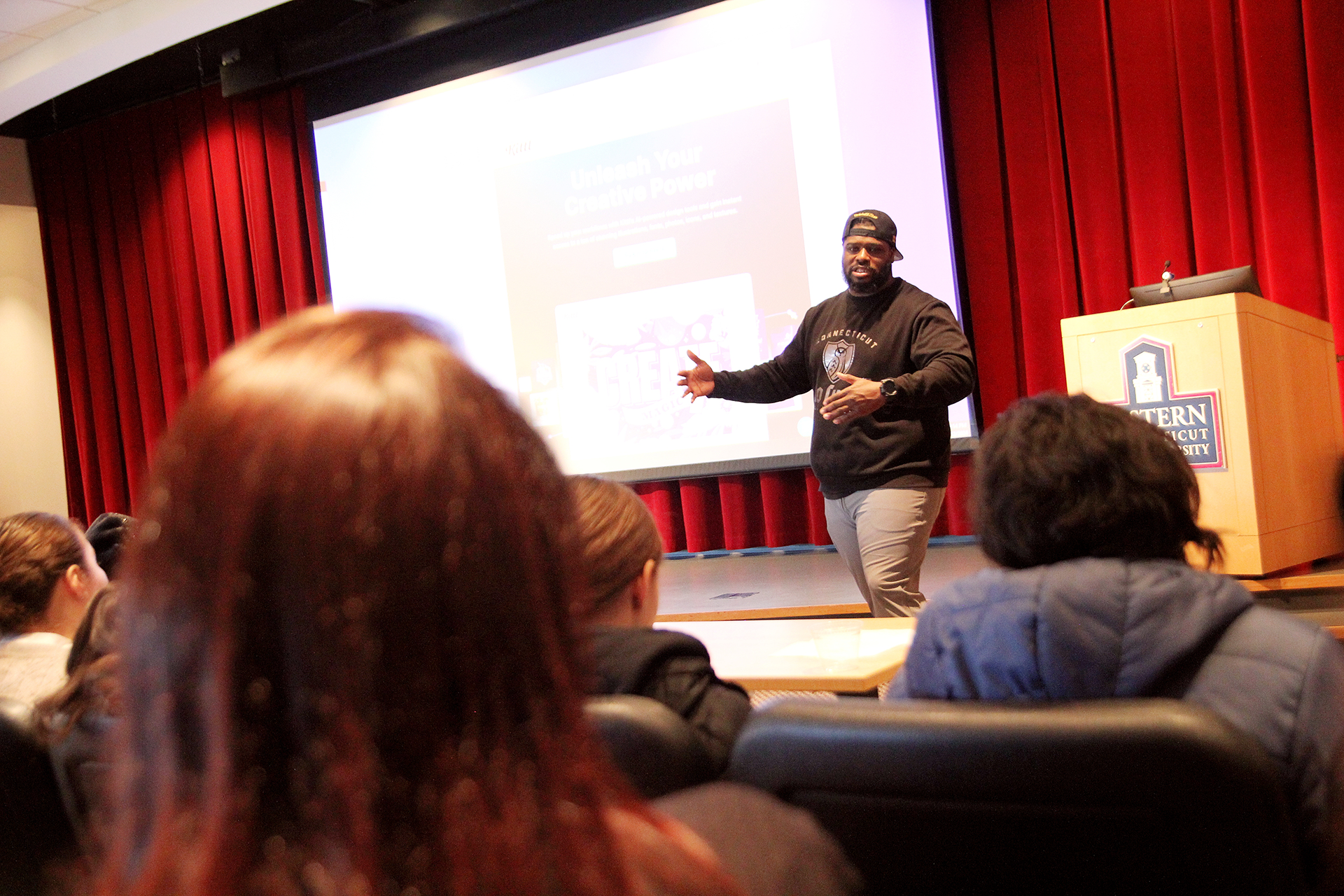 Man lecturing