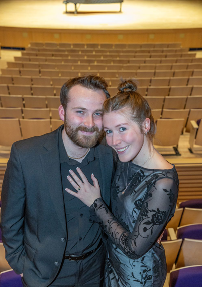 Adam Benway '24 and Sarah Burkart '26