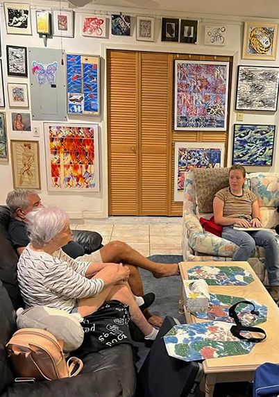 artist Tom Gargiulo with family