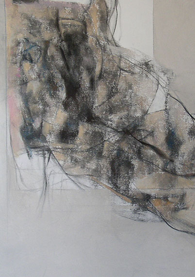 Bruce Samuelson, Untitled, 2014, 19 x 24in, pastel and charcoal on ragboard