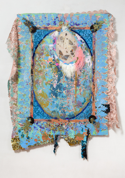  Lina Puerta, Untitled (Turquoise/Tapestries Series) 