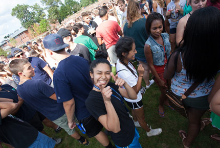 student posing for photo