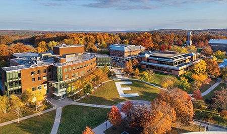 Eastern view from an aerial drone