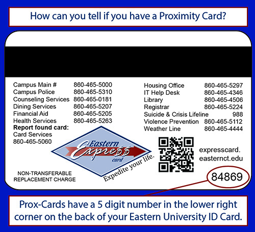 back of prox id card 