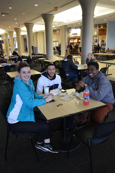 SC Lobby with Students