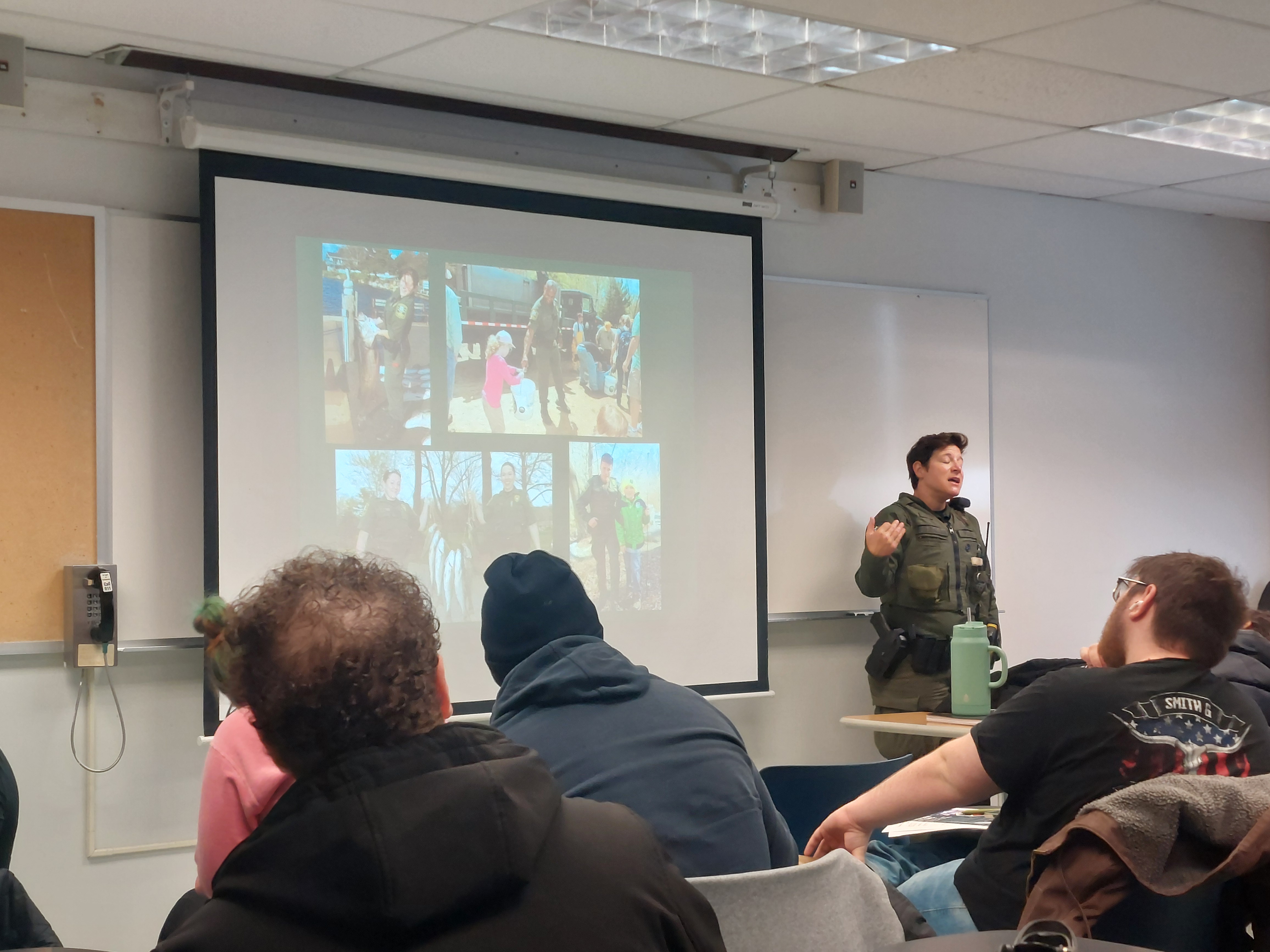 DEEP Conservation Enforcement Officer Bouthillier Presents to a Class 2