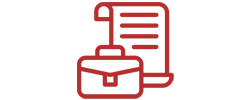 paper and briefcase icon