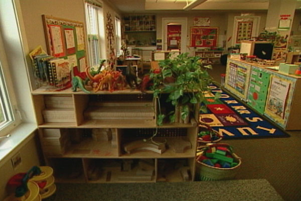 A photo of a preschool classroom