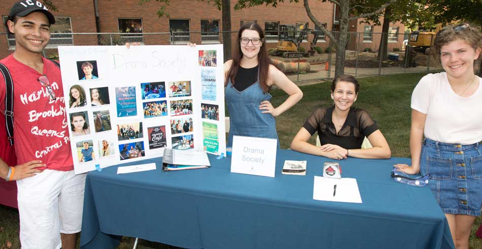 drama club recruitment booth