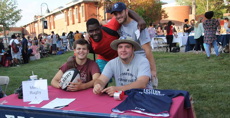 Club recruitment booth