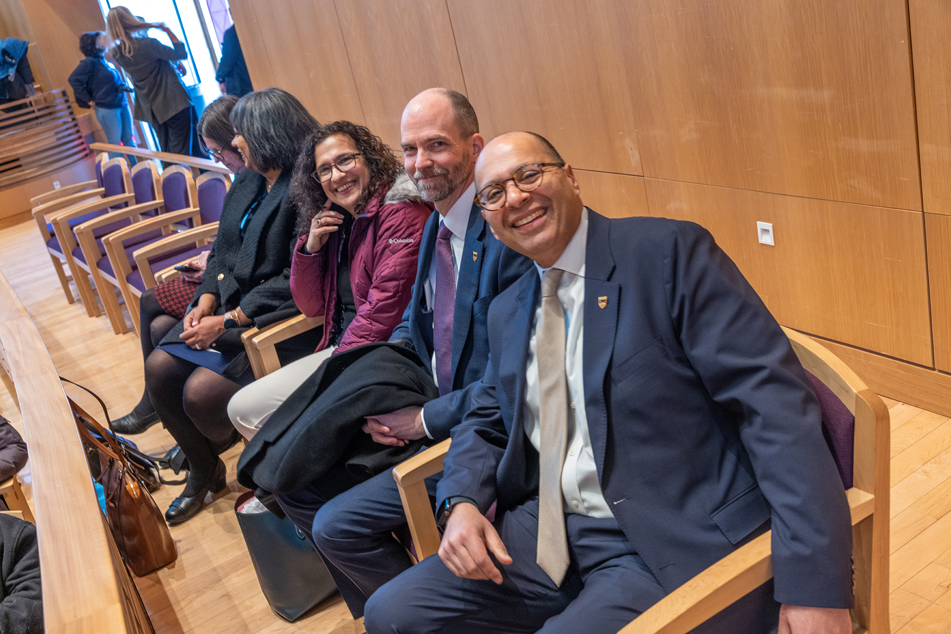 President Ismaili, Ben Pauley, Laura Gambino, Niti Pandey, and Emily Todd