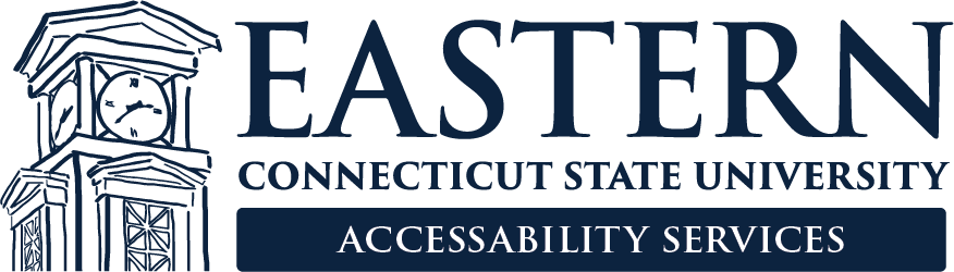 left clocktower example AccessAbility Services logo, clocktower on the left