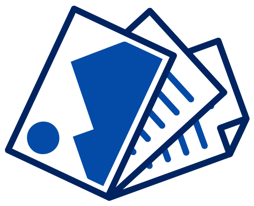 illustration of pieces of paper