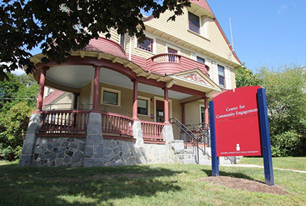 Exterior view of the Center for Community Engagement house