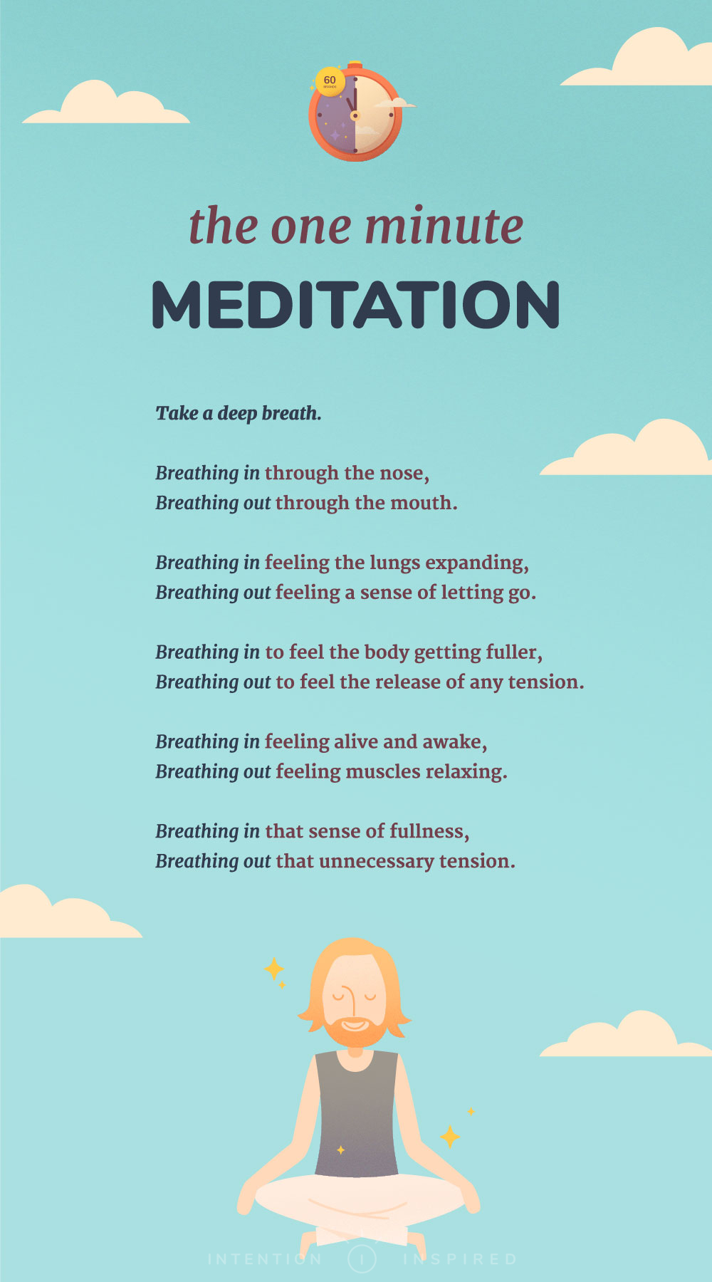One Minute Meditation: steps on how to meditate