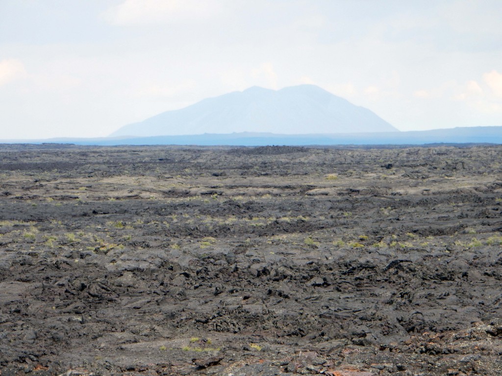 Distant view of Big Butte, Snake River Plain, Idaho