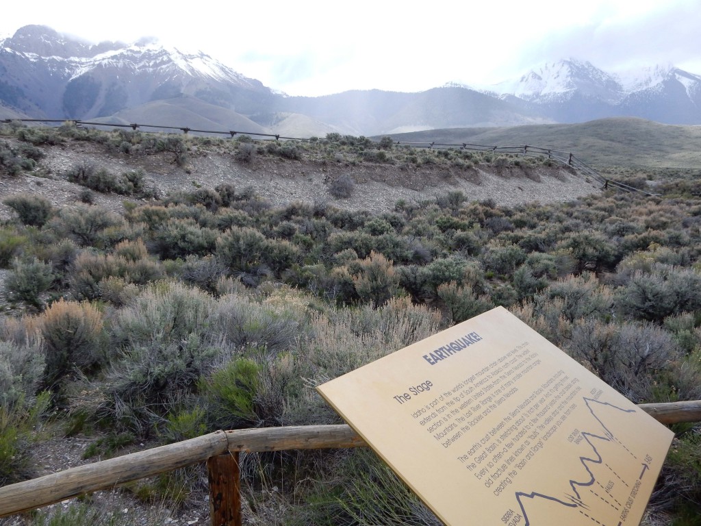 1983 Borah Peak Earthquake site, Lost River Range front