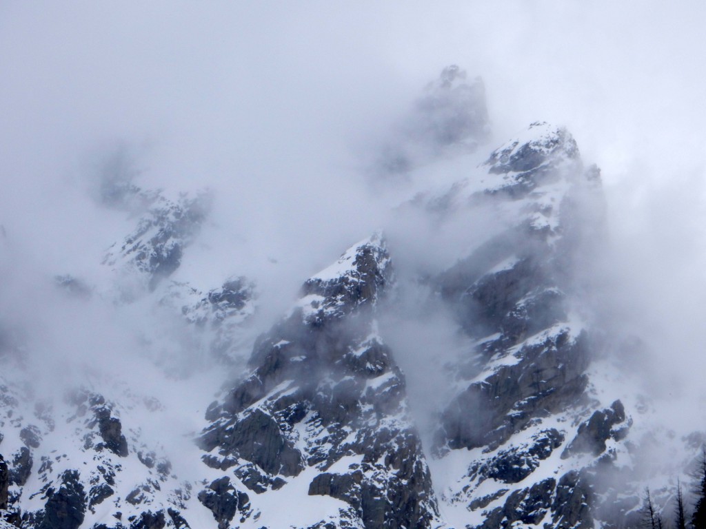 Snowy crags of the Tetons