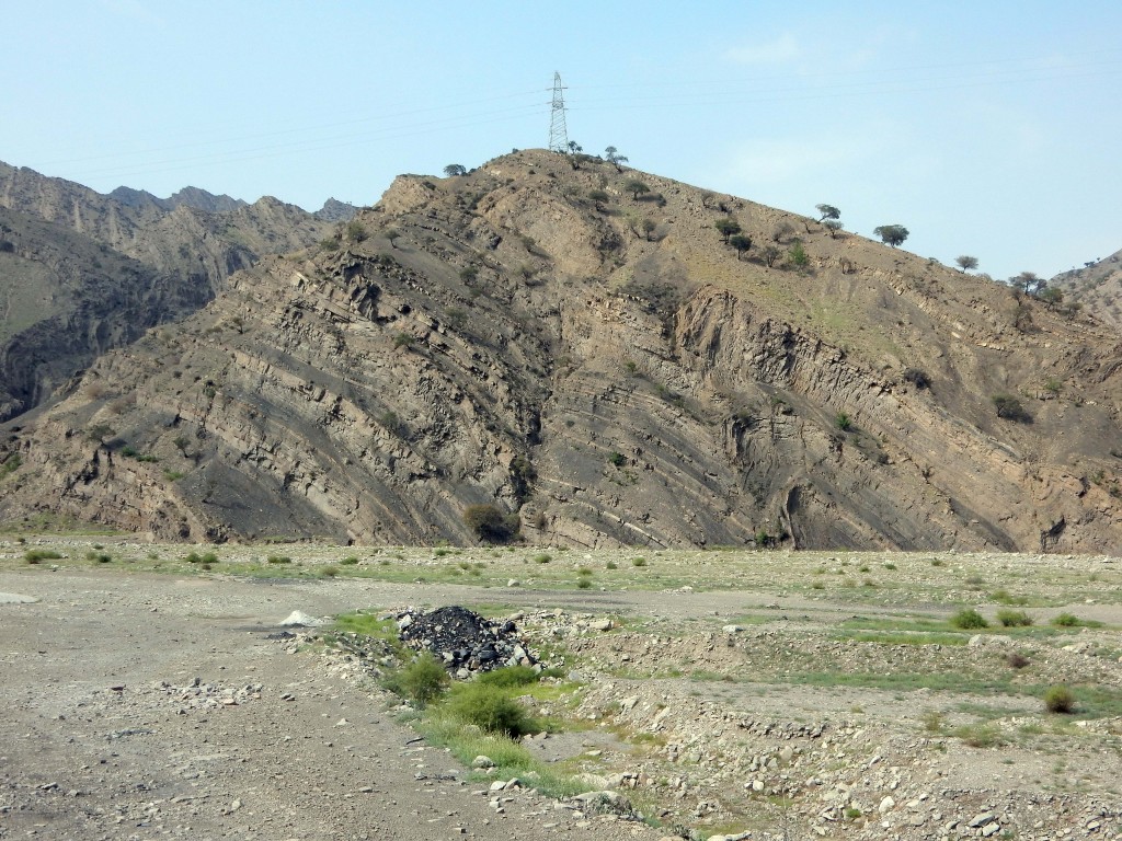 Folded Triassic strata, Helan Shan