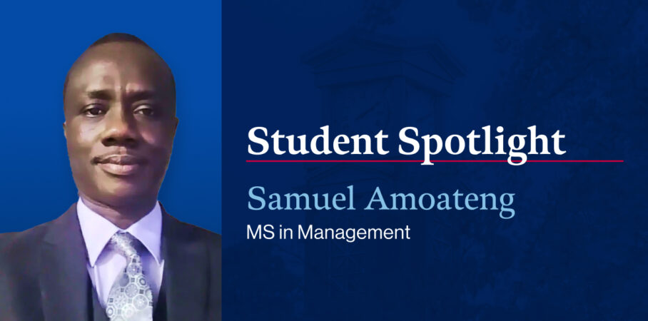 Student Spotlight Samuel Amoateng