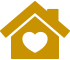House with stylized heart icon