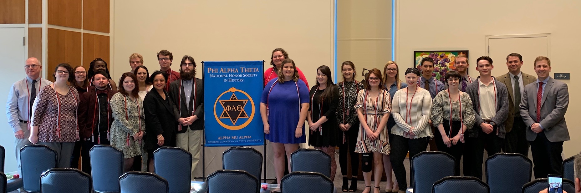 2019 Inductees of the Alpha Mu Alpha Chapter of Phi Alpha Theta