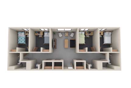 3D image of 4-bedroom Niejadlik Hall