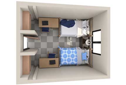 3D image burr hall room